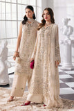 Maria.B Mbroidered 3 Piece Unstitched Embroidered Chiffon Suit BD-3007
