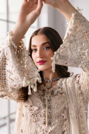 Maria.B Mbroidered 3 Piece Unstitched Embroidered Chiffon Suit BD-3007