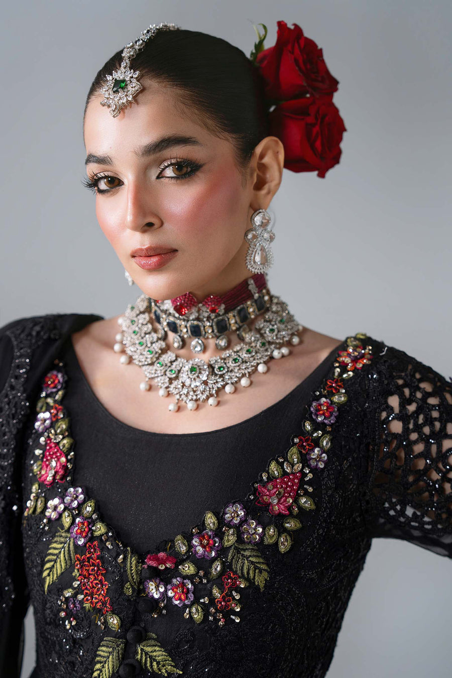 Maria B Mbroidered Unstitched Embroidered Organza 3Pc Suit BD-3101