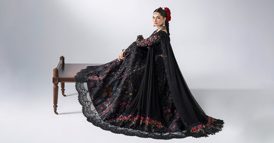 Maria B Mbroidered Unstitched Embroidered Organza 3Pc Suit BD-3101