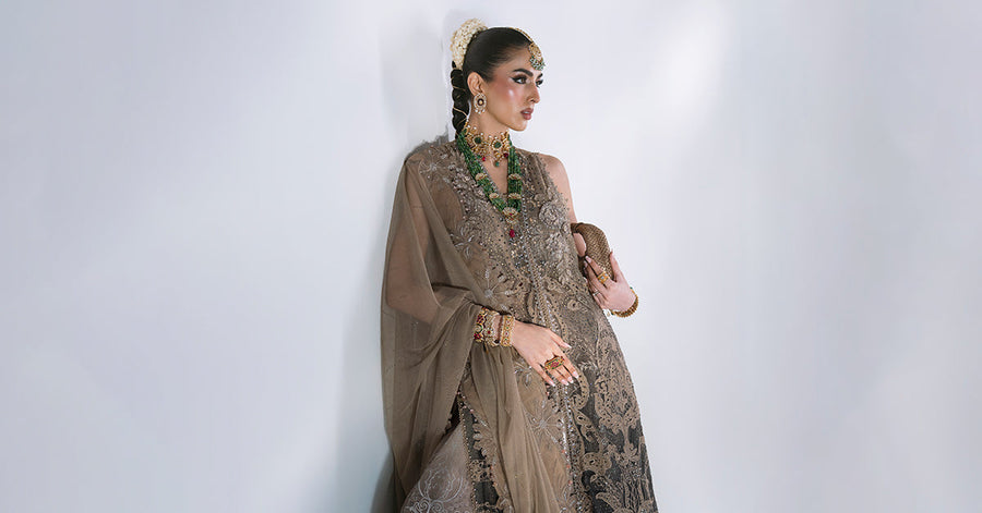 Maria B Mbroidered Unstitched Embroidered Chiffon 3Pc Suit BD-3102