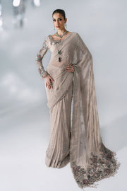 Maria B Mbroidered Unstitched Embroidered Chiffon Saree BD-3103