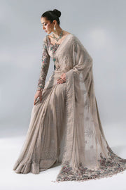 Maria B Mbroidered Unstitched Embroidered Chiffon Saree BD-3103
