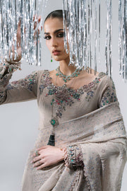 Maria B Mbroidered Unstitched Embroidered Chiffon Saree BD-3103