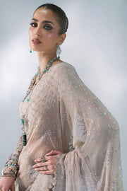 Maria B Mbroidered Unstitched Embroidered Chiffon Saree BD-3103