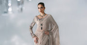 Maria B Mbroidered Unstitched Embroidered Chiffon Saree BD-3103