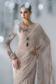 Maria B Mbroidered Unstitched Embroidered Chiffon Saree BD-3103