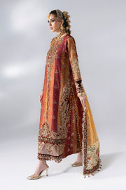 Maria B Mbroidered Unstitched Embroidered Raw Silk 3Pc Suit BD-3104