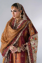 Maria B Mbroidered Unstitched Embroidered Raw Silk 3Pc Suit BD-3104