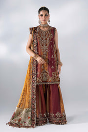 Maria B Mbroidered Unstitched Embroidered Raw Silk 3Pc Suit BD-3104