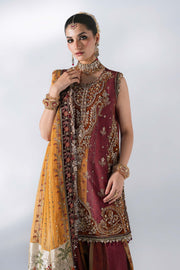 Maria B Mbroidered Unstitched Embroidered Raw Silk 3Pc Suit BD-3104