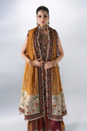 Maria B Mbroidered Unstitched Embroidered Raw Silk 3Pc Suit BD-3104