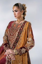 Maria B Mbroidered Unstitched Embroidered Raw Silk 3Pc Suit BD-3104