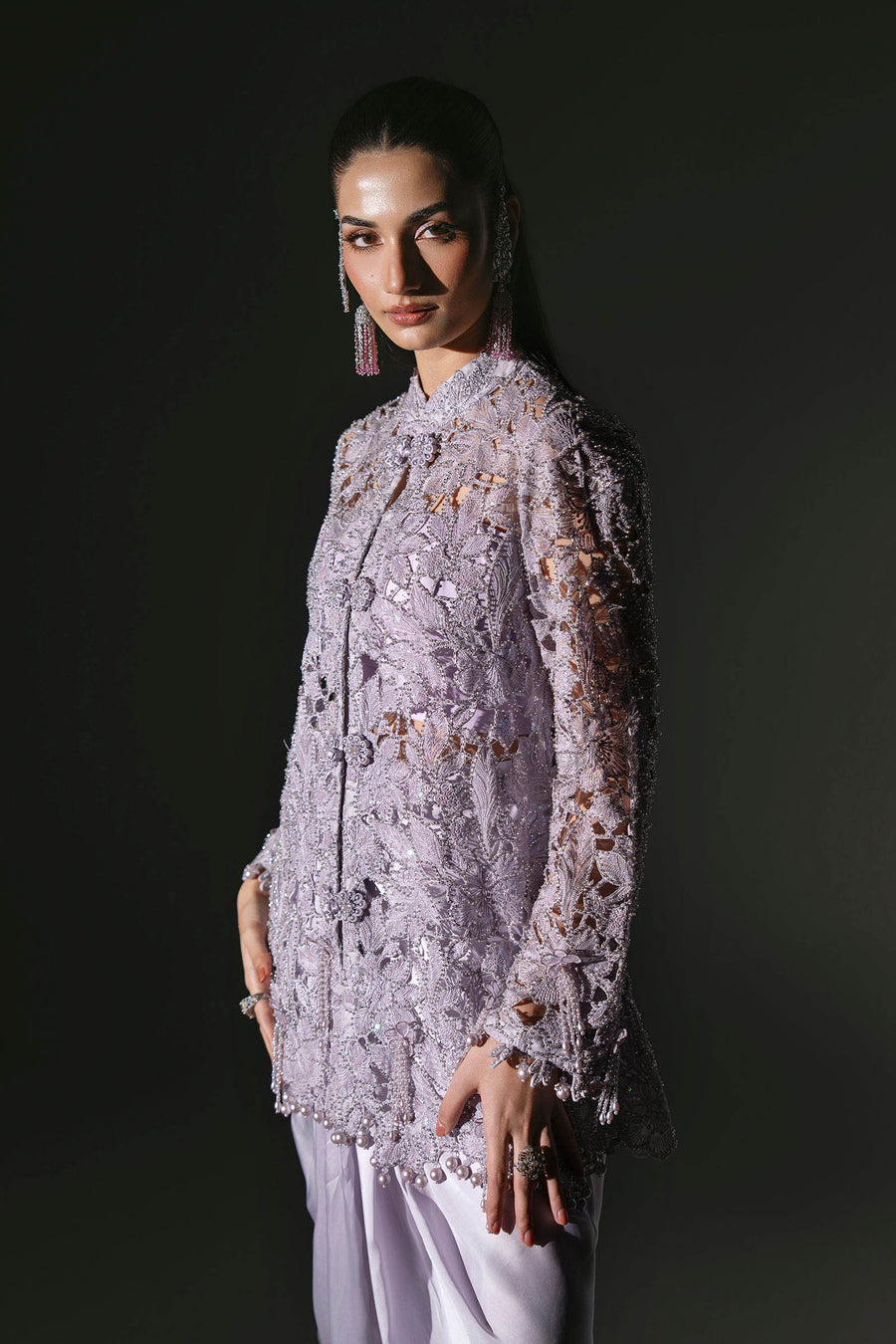 Maria B Mbroidered Unstitched Embroidered Organza 3Pc Suit BD-3105