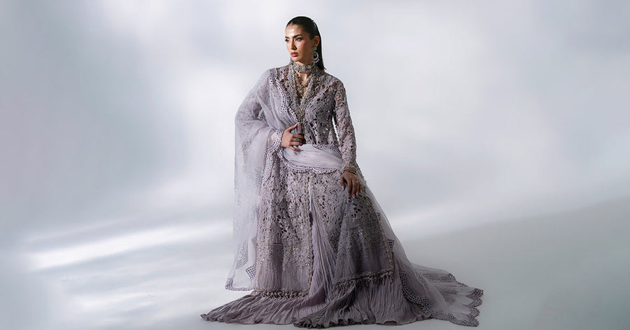 Maria B Mbroidered Unstitched Embroidered Organza 3Pc Suit BD-3105