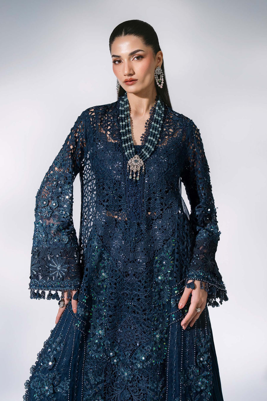 Maria B Mbroidered Unstitched Embroidered Organza 3Pc Suit BD-3106