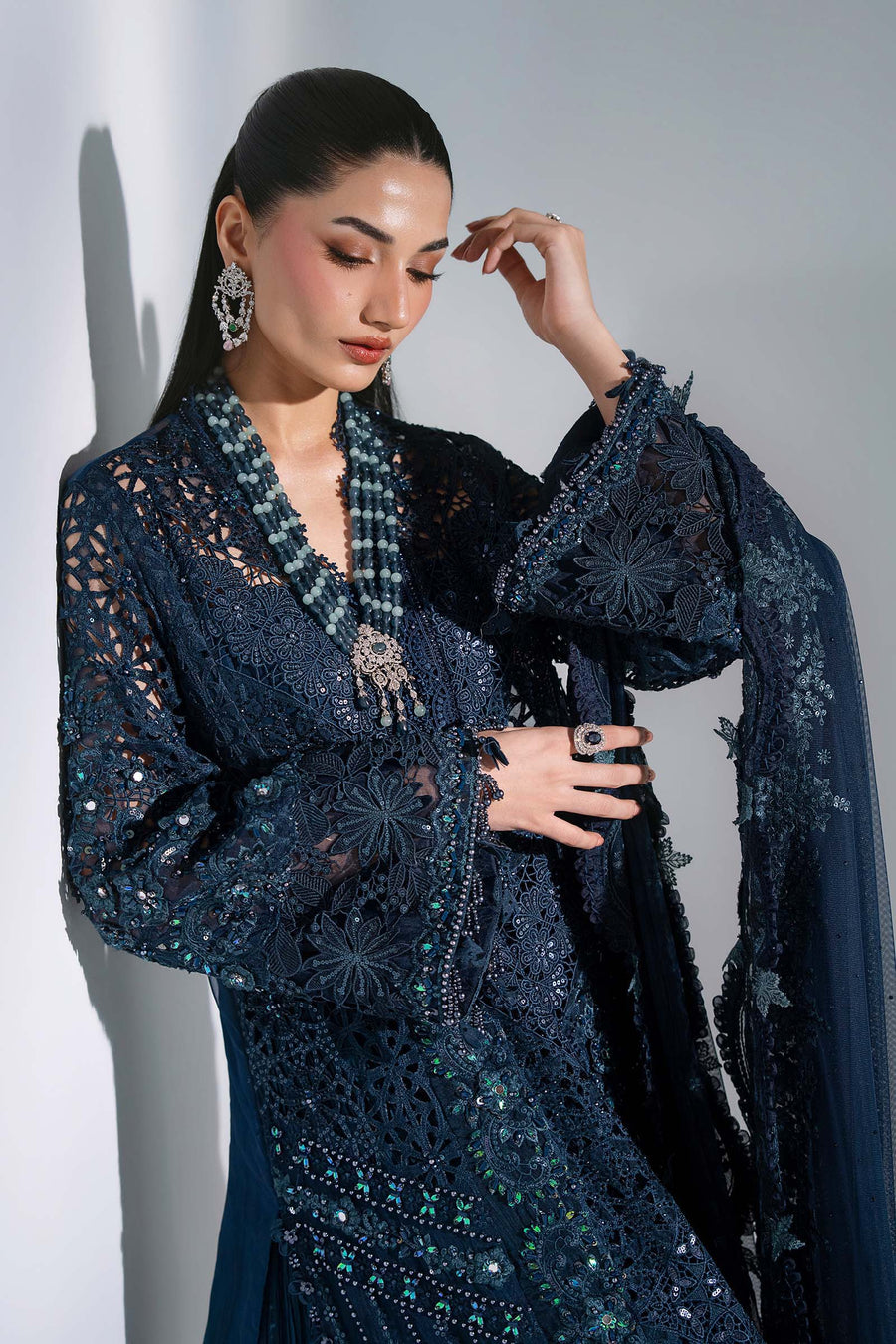 Maria B Mbroidered Unstitched Embroidered Organza 3Pc Suit BD-3106
