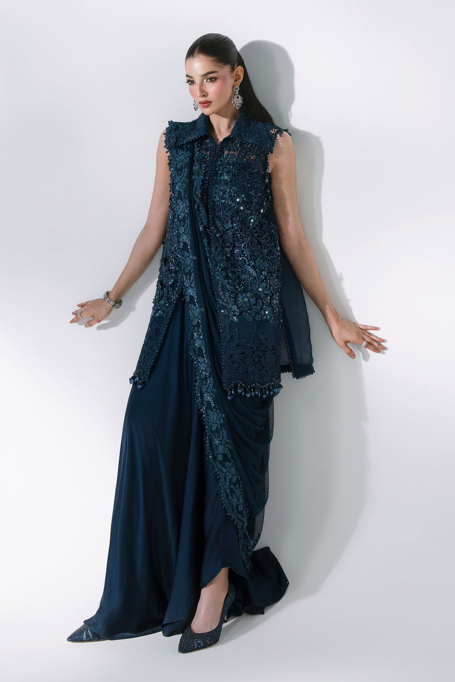 Maria B Mbroidered Unstitched Embroidered Organza 3Pc Suit BD-3106