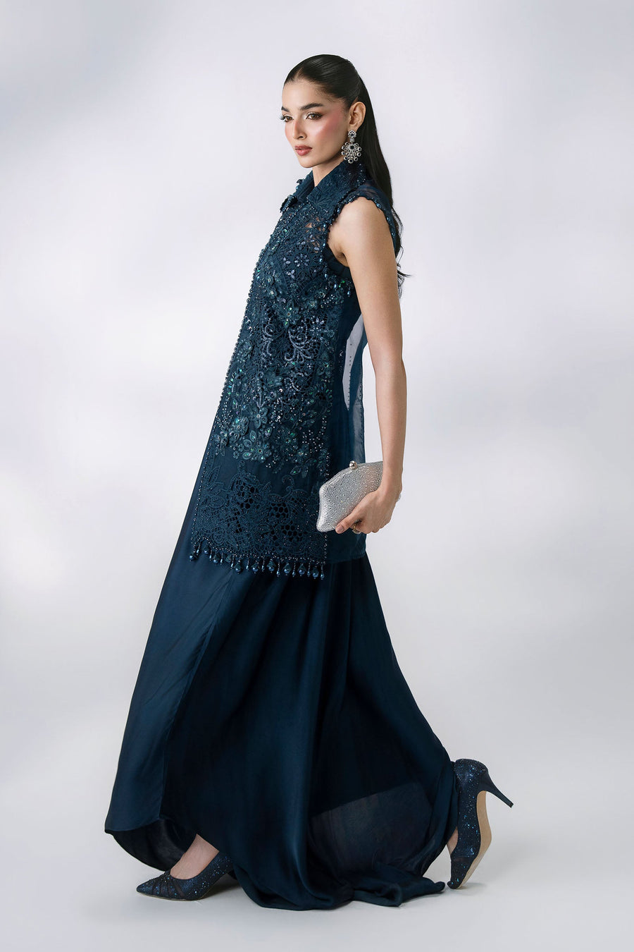 Maria B Mbroidered Unstitched Embroidered Organza 3Pc Suit BD-3106