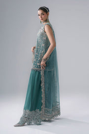 Maria B Mbroidered Unstitched Embroidered Organza 3Pc Suit BD-3107
