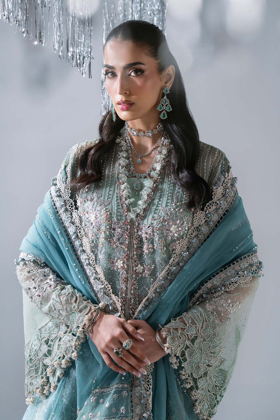 Maria B Mbroidered Unstitched Embroidered Organza 3Pc Suit BD-3107