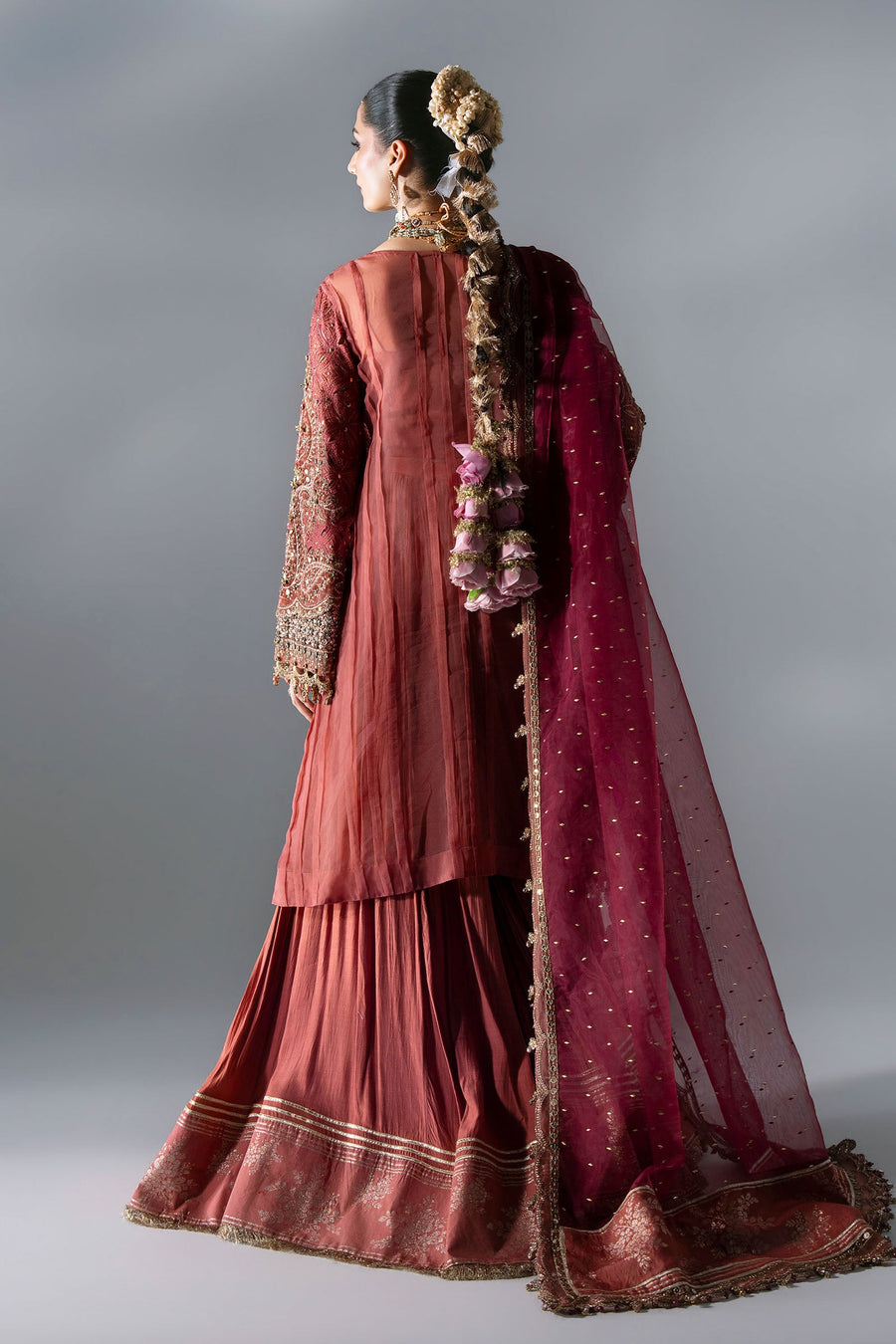 Maria B Mbroidered Unstitched Embroidered Organza 3Pc Suit BD-3108