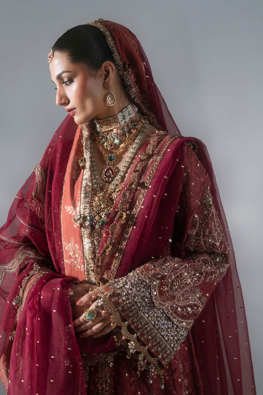 Maria B Mbroidered Unstitched Embroidered Organza 3Pc Suit BD-3108