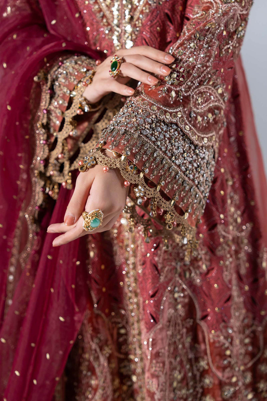 Maria B Mbroidered Unstitched Embroidered Organza 3Pc Suit BD-3108