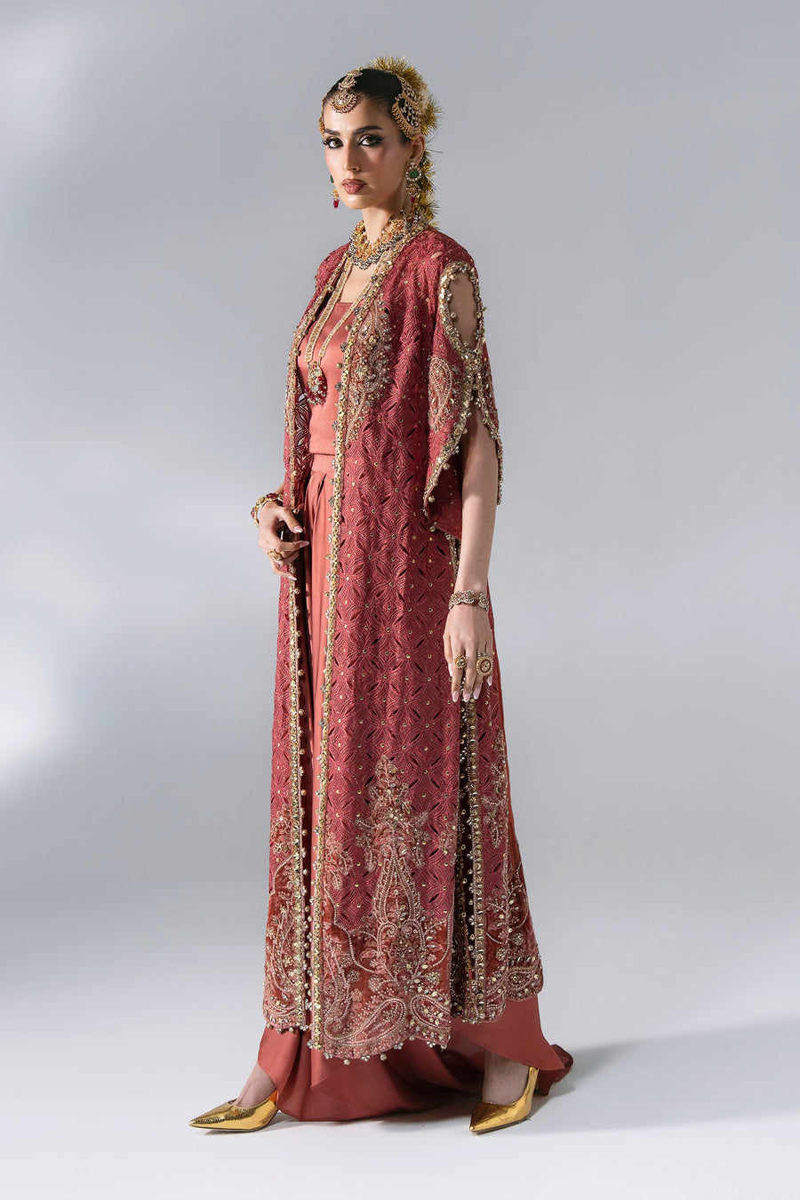 Maria B Mbroidered Unstitched Embroidered Organza 3Pc Suit BD-3108