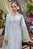 NUREH Bloom Embroidered Luxury Lawn Unstitched 3Pc Suit BL-07
