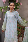 NUREH Bloom Embroidered Luxury Lawn Unstitched 3Pc Suit BL-07