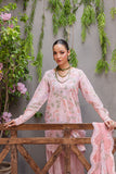NUREH Bloom Embroidered Luxury Lawn Unstitched 3Pc Suit BL-08