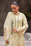 NUREH Bloom Embroidered Luxury Lawn Unstitched 3Pc Suit BL-10