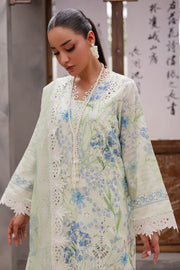NUREH Bloom Embroidered Luxury Lawn Unstitched 3Pc Suit BL-12
