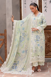 NUREH Bloom Embroidered Luxury Lawn Unstitched 3Pc Suit BL-12