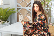 Feathers Premium Printed Lawn Unstitched 3Pc Suit BLACK BEAUTY-FT123