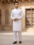 Block Buster by Fabrieco Men's Unstitched Cotton Suit for Summer BLB-White