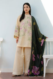 Coco by Zara Shahjahan Embroidered Lawn Unstitched 3Pc Suit D-01B BLOOM