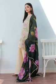 Coco by Zara Shahjahan Embroidered Lawn Unstitched 3Pc Suit D-01B BLOOM