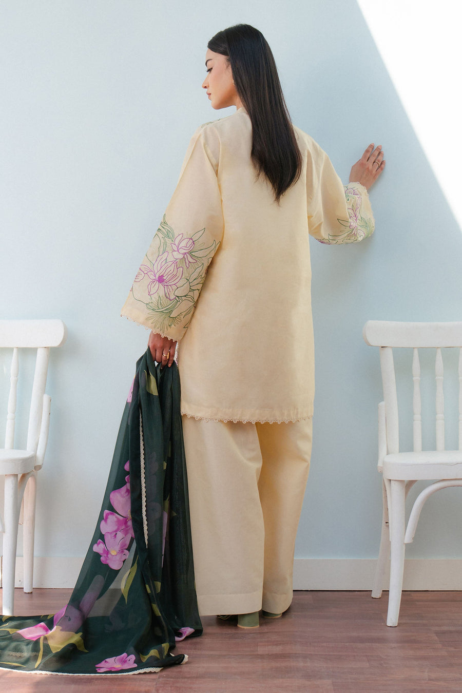 Coco by Zara Shahjahan Embroidered Lawn Unstitched 3Pc Suit D-01B BLOOM