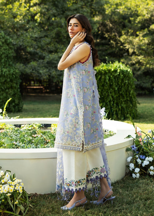 Sadaf Fawad Khan Siraa Embroidered Lawn Unstitched 3Pc Suit D04-A BLOOM