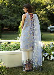 Sadaf Fawad Khan Siraa Embroidered Lawn Unstitched 3Pc Suit D04-A BLOOM