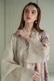 Cross Stitch Mahiri Embroidered Lawn Unstitched 3Pc Suit - BLOOMING SAND