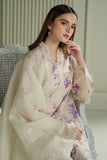 Cross Stitch Mahiri Embroidered Lawn Unstitched 3Pc Suit - BLOOMING SAND