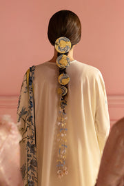 Cross Stitch Premium Embroidered Lawn Unstitched 3Pc Suit - BLUE ALLURE