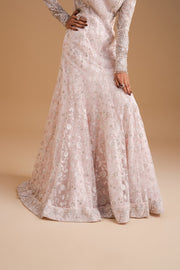 Zariya Afsanay Bareeze Net Unstitched 3Pc Suit ZB50032 BLUSH