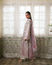 Neeshay Printkari Embroidered Lawn Unstitched 3Pc Suit - BLUSHÉ