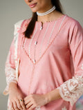 Faiza Faisal FNF Prints Unstitched Embroidered Lawn 3Pc Suit - BLUSH HORIZON