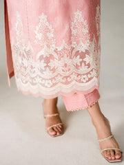 Faiza Faisal FNF Prints Unstitched Embroidered Lawn 3Pc Suit - BLUSH HORIZON