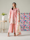 Faiza Faisal FNF Prints Unstitched Embroidered Lawn 3Pc Suit - BLUSH HORIZON